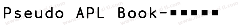Pseudo APL Book字体转换